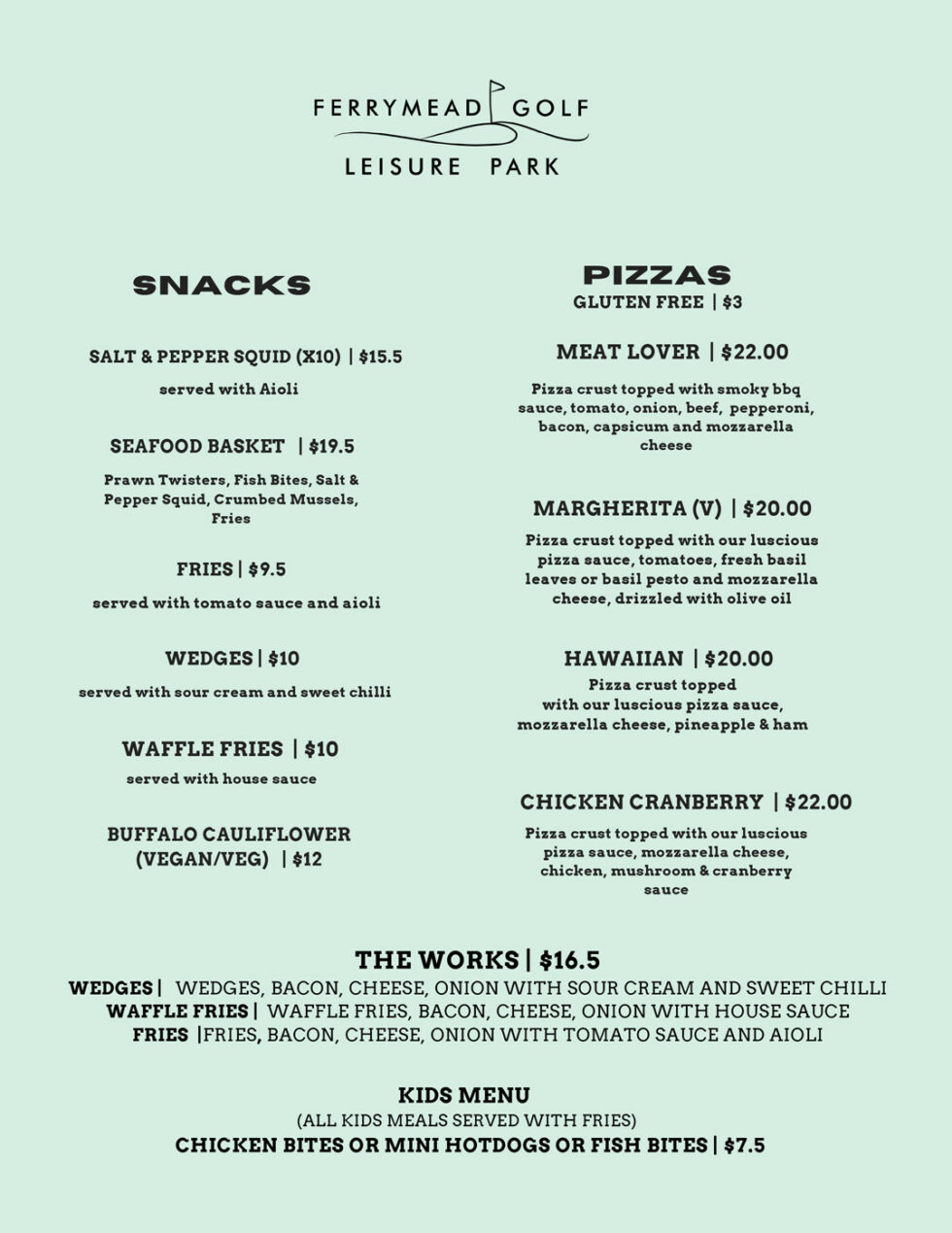 Cafe/Bar Ferrymead Golf